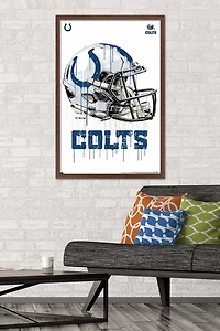 NFL Indianapolis Colts - Drip Helmet 20 Wall Poster, 22.375" x 34"