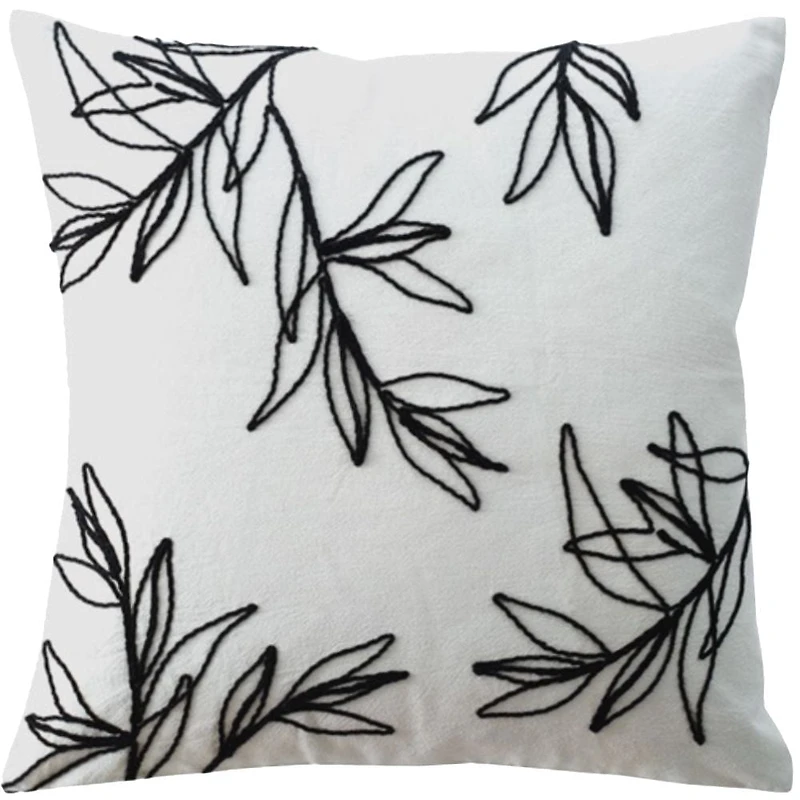 Hometrends Embroidered 2 Pack Decorative Pillows