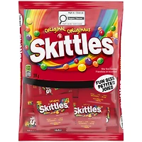 SKITTLES, Halloween Fun Size Fruity Candy Packs, 20 Count
