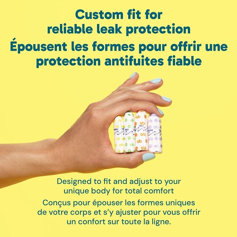 Tampons o.b. originaux sans applicateur à absorptivité régulière
