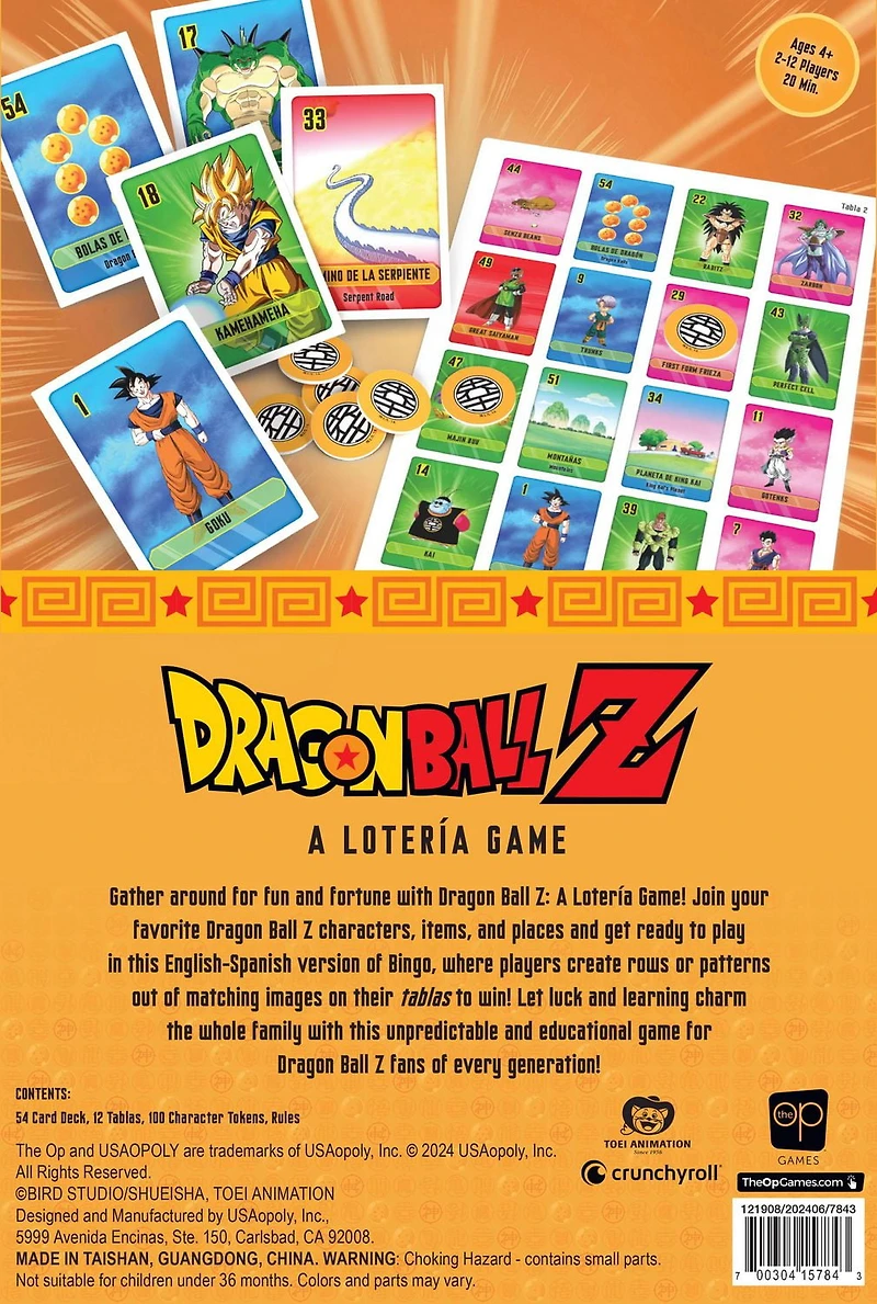 USAopoly Loteria: Dragon Ball Z