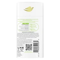 Dove Vitamin Care+ Cucumber & Melon Scent Aluminum-Free Deodorant Stick, 72h Breathable Odour Protection