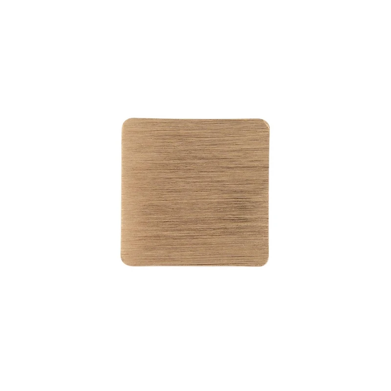 Era Square Knob 2-Pack Brushed Gold