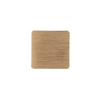 Era Square Knob 2-Pack Brushed Gold