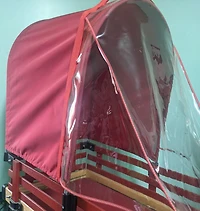 Millside half Canopy/Weather Shield Combo for 16-inch x 34-inch Wagon