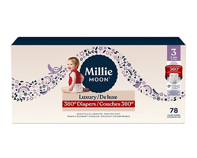 Couches Millie Moon Luxury 360, Taille 3, 78 unités