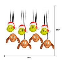 Christmas Blinking Lights S/8 Grinch & Max Head Dr. Seuss