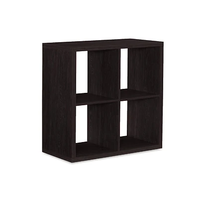 Gorham 4 Cubby Storage Cabinet in Espresso