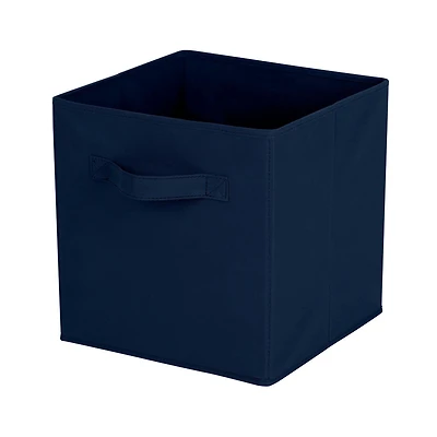 Mainstays panier de rangement en forme de cube, pliable, organisation de la maison, les principaux matériaux sont du tissu non usé et du papier cartonné, parfait pour la crèche, la salle de jeux, etc.