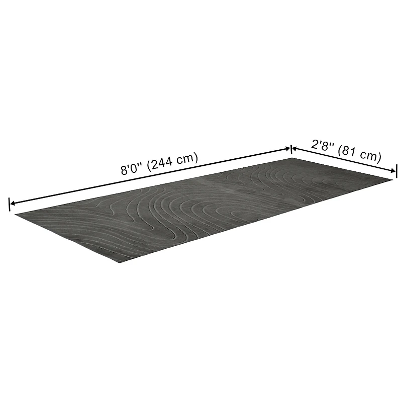ECARPET Somos Machine Washable Contemporary/Modern Runner Rug for Living Room, Bedroom, Dining Entrance, Hallway and More