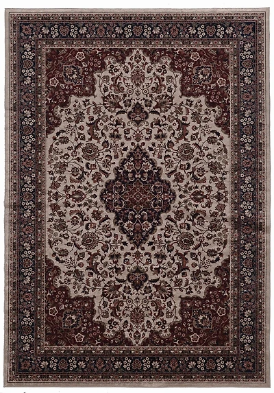 Emerald Sanlin Red & Ivory 5' x 7' Area Rug