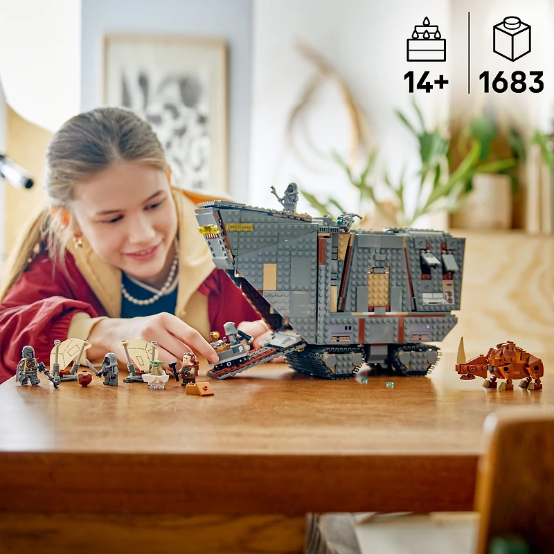 LEGO Star Wars Offworld Sandcrawler and Mudhorn - Building Set for Boys & Girls, Ages 14+ - Star Wars Toy with 5 Minifigures - Gift for Teens - 75453