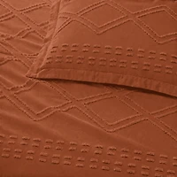 Swift Home Diamond Textured Soft Touch Duvet Cover Set, All Season Bedding with Zipper Closure, Includes Pillow Shams, Twin