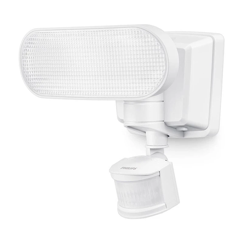 Philips 180° White Solar Powered Motion Activated Outdoor Integrated LED Flood Light
