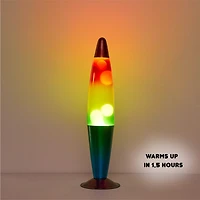 Urban Shop Rainbow LED Motion Volcano Lamp, 16" H