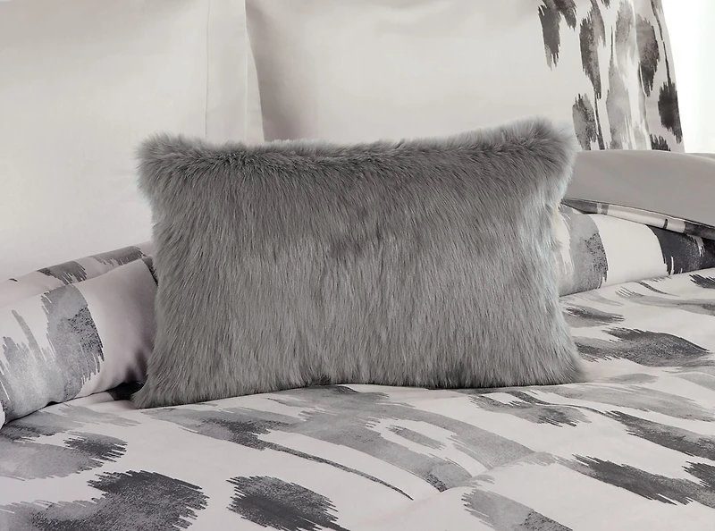 Faux Suede Ikat Comforter Set