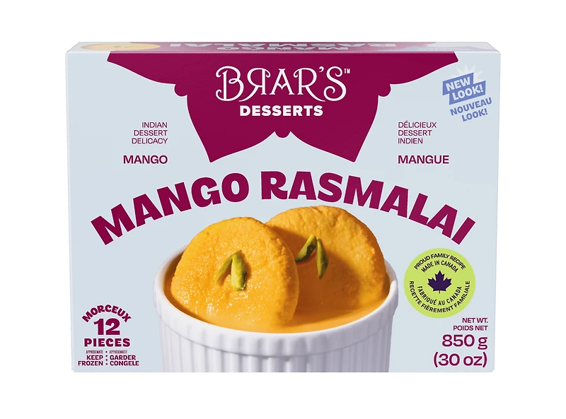 Brar's Rasmalai à la Mangue 850 g
