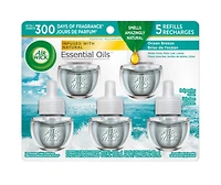 Air Wick Plug In Air Freshener, Scented Oil, 5 Refills, Ocean Breeze