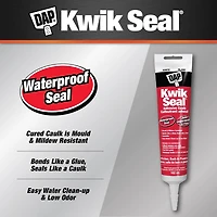 Calfeutrant adhésif DAP Kwik Seal pour baignoires et carreaux de céramique, 162ml, Blanc