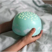 A Little Lovely Company - Projector Light - Wireless Lamp - Cloud Theme - Creates Starry Sky on Ceiling - Easy to Carry - Perfect for Kids' Rooms