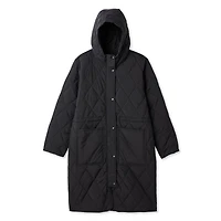 George Women's Long Quilted Coat