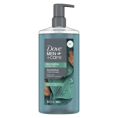 Dove Men+Care Body Wash to Repair Dry Skin Eucalyptus + Cedar Oil, 769 ml