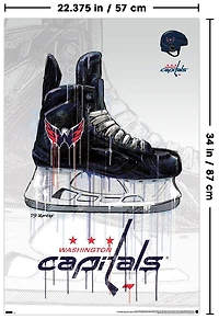 NHL Washington Capitals - Drip Skate 21 Wall Poster, 22.375" x 34"