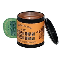 Aroma Light 8oz Espresso Romano Soy Wax Blended Scented Candle,1 cotton wick
