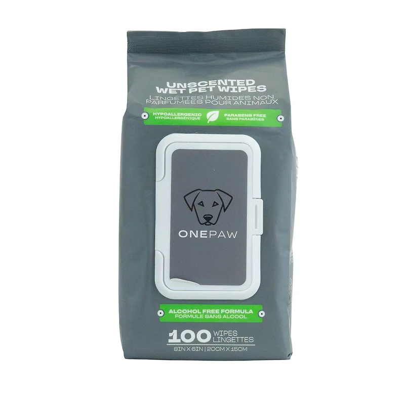 One Paw , Ensemble Essentiel de Promenade pour Chien 3 Pcs avec Lingettes, Bol Pliable en Caoutchouc et Porte-Gâteries pour Chiens