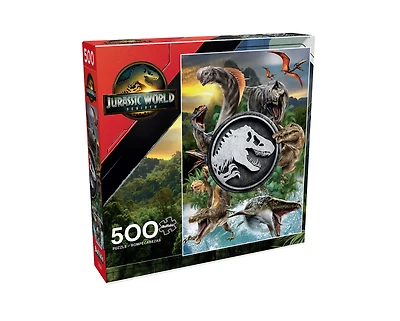 Buffalo Games Jurassic World Rebirth Puzzle de 500 pièces imbriqué pour adultes de 14 à 99 ans