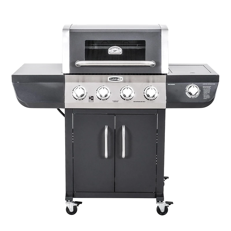 Cuisinart Four Burner Gas Grill avec deux vannes de carburant