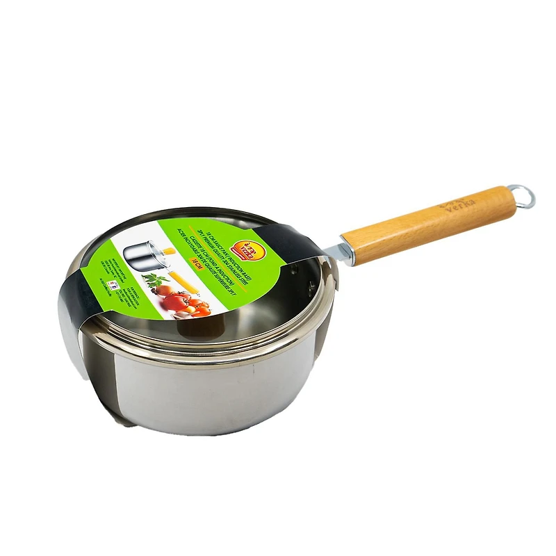 Verka 3-Ply Sauce Pan With Lid ,18cm