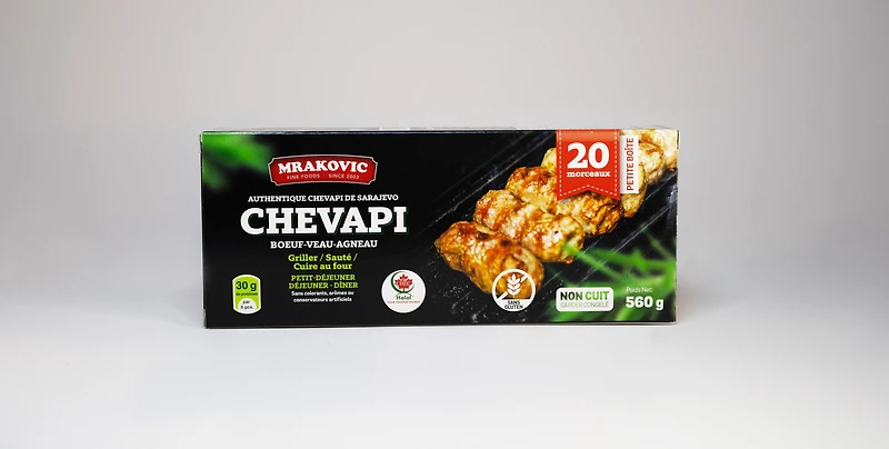 Ćevapi authentiques de style sarajevien Mrakovic (bouef,veau,agneau) Mrakovic Chevapi (bouef,veau,agneau)