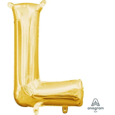 Ballon Party-Eh! d'Anagram International avec lettres en or en forme de L