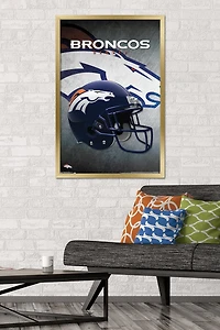 NFL Denver Broncos - Helmet 16 Wall Poster, 22.375" x 34"