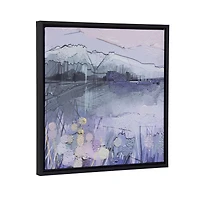 Ensemble de toiles artistiques encadrées Sentra Purple Landscape
