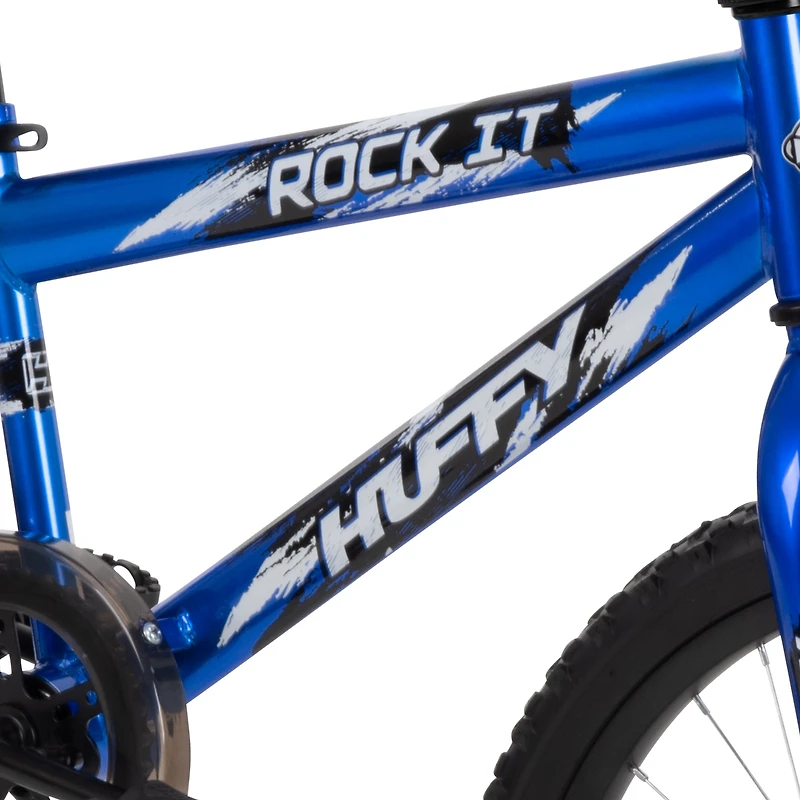 Huffy 20" Rock It Kids' Bike, Fits Riders 44"-56", Blue, Youth, Boys