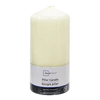 Mainstays Unscented 6" Ivory Pillar Candle