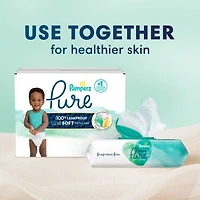 Pampers Pure Baby Diapers, Size 6 (35+ lbs), 42, Up to 100% Leakproof, Premium Hypoallergenic Soft Diapers