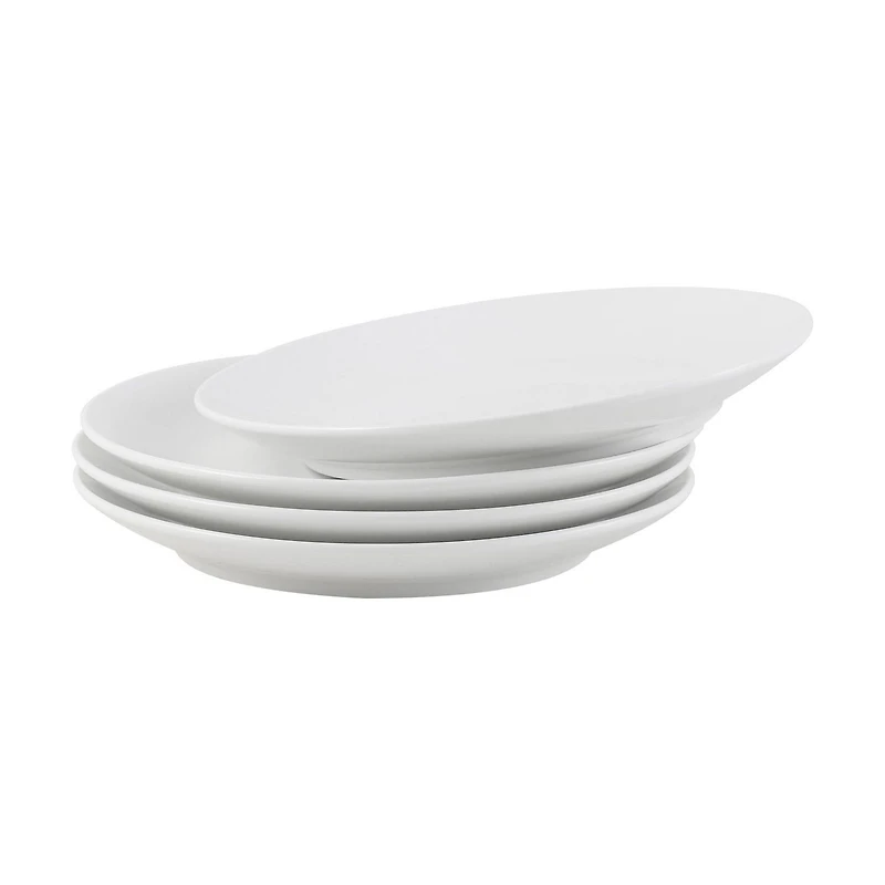 Mainstays Glazed White Round Stoneware Salad Plate, 7.5”
