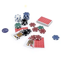 Coffret professionnel de poker 300 jetons dans une mallette en aluminium