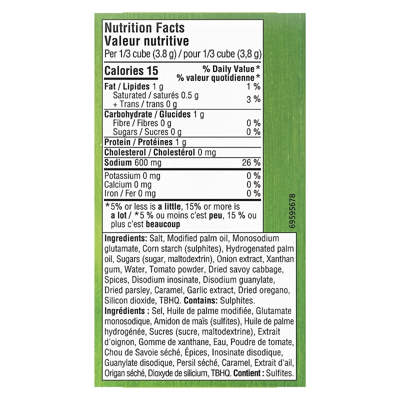 Knorr Vegetable Bouillon Cubes, Rich Broth Flavour, 69 g, Pack of 6