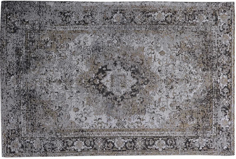 Home Decor Inc Grey Medallion Jacquard Area Rug – 48" x 72", Perfect for Living Room