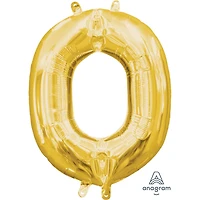 Ballon Party-Eh! d'Anagram International avec lettres en or en forme de O