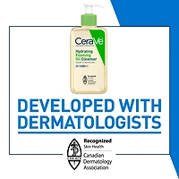 CeraVe Hydrating Foaming Oil Cleanser, Face and Body Wash with Squalane Oil and Ceramides for Dry Skin, 237mL