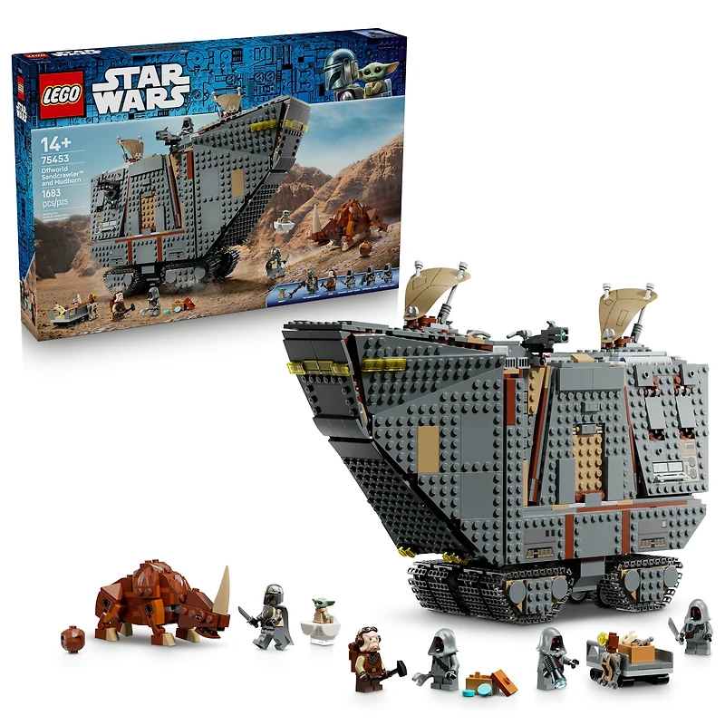 LEGO Star Wars Offworld Sandcrawler and Mudhorn - Building Set for Boys & Girls, Ages 14+ - Star Wars Toy with 5 Minifigures - Gift for Teens - 75453