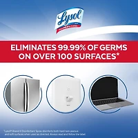 Lysol Disinfectant Spray, All in One, Spring Waterfall, Disinfect and Eliminate Odours on Hard Surfaces and Fabrics, Kills 99.99% of Viruses & Bacteria, 350 g