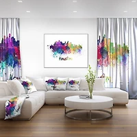 Design Art Houston Skyline Canvas Print