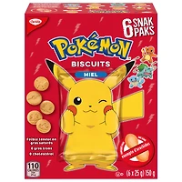 Biscuits Pokémon au miel de Christie en sachets Snak Paks, fabriqués dans une usine exempte d’arachides, emballés individuellement, collations pour l’école