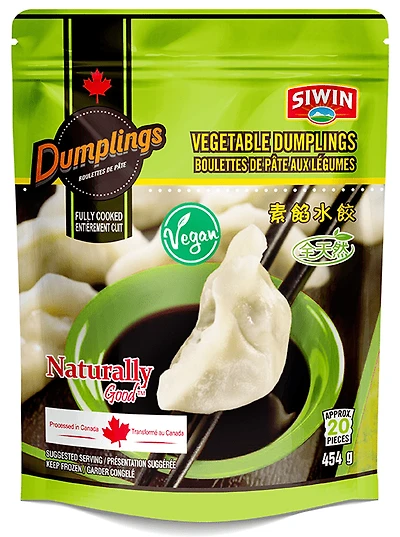 Siwin Frozen Vegetable Dumplings, SIWIN VEGETABLE DUMPLINGS